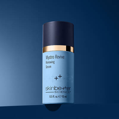 Skinbetter science product on a dark blue background
