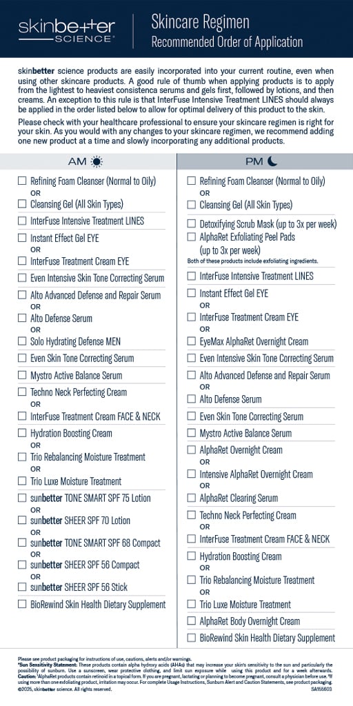 What order do I apply the products?